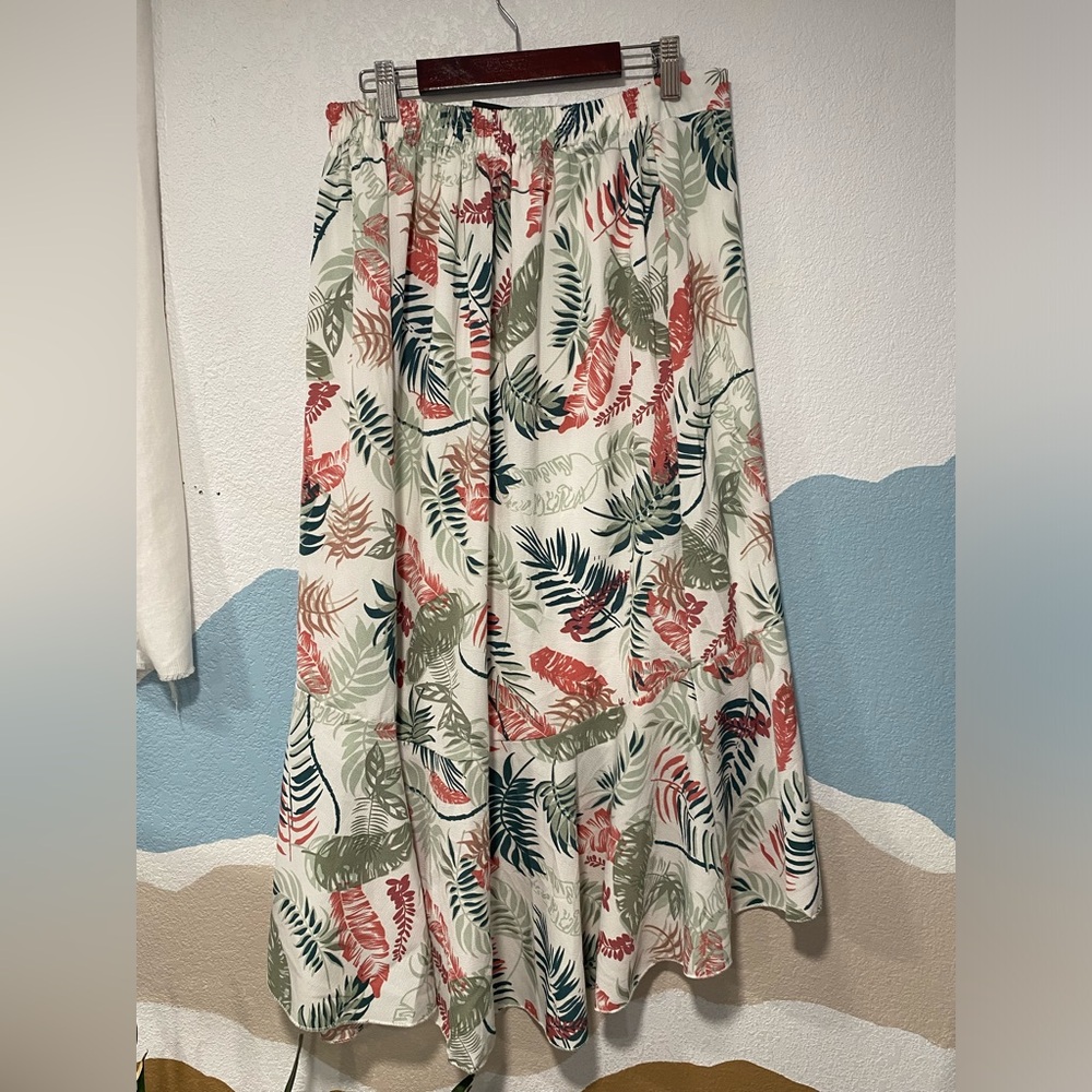 Metro wear skirt, beachy, summer, ruffle asymmetric